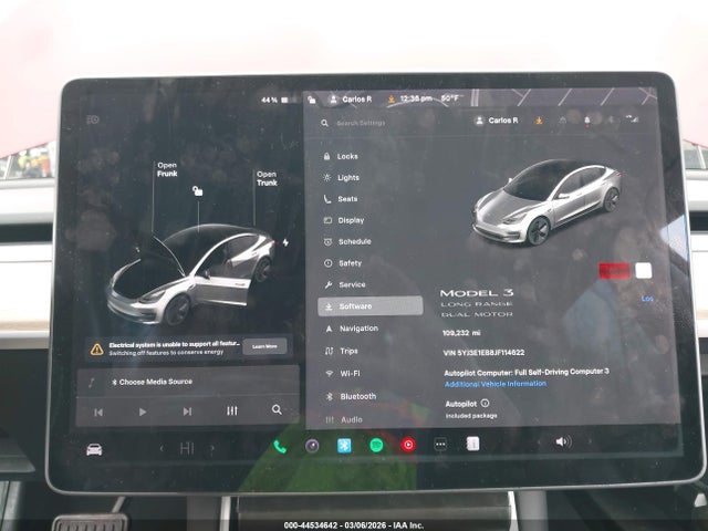 Aukcja sprzedaży 2018 Tesla Model 3 Long Range/performance, vin: 5YJ3E1EB8JF114622, numer aukcji: 44534642