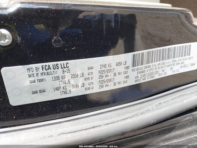 2016 Chrysler Town & Country Limited Platinum მანქანა იყიდება აუქციონზე, vin: 2C4RC1GG9GR132911, აუქციონის ნომერი: 44534691