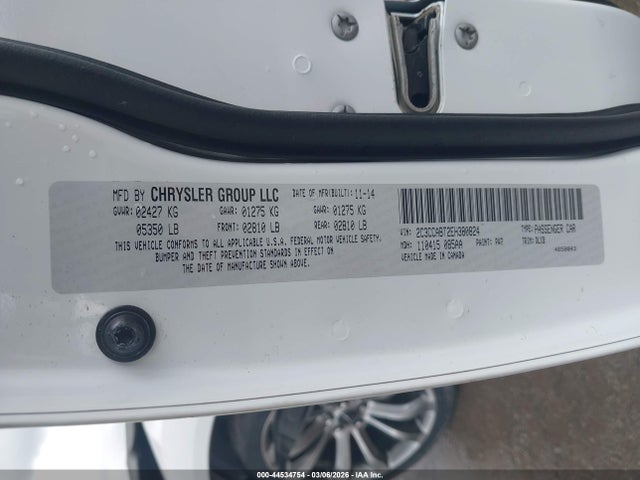 Продажа на аукционе авто 2014 Chrysler 300 300s, vin: 2C3CCABT2EH380824, номер лота: 44534754