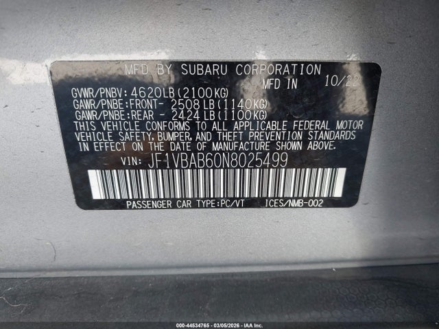 2022 SUBARU WRX JF1VBAB60N8025499 Photo 8