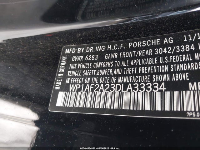 2013 PORSCHE CAYENNE WP1AF2A23DLA33334 Photo 8