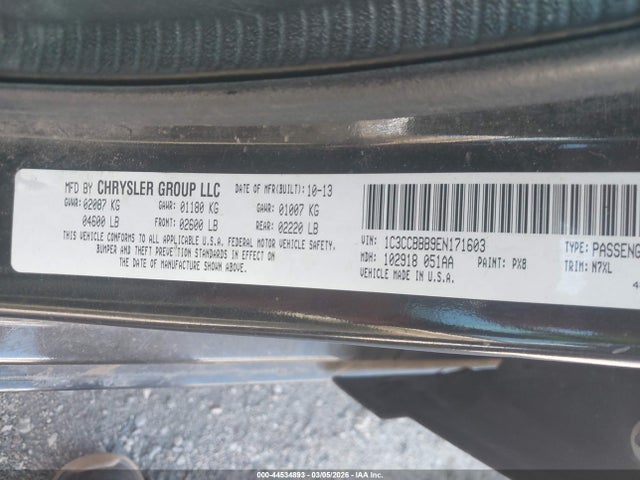 2014 CHRYSLER 200 1C3CCBBB9EN171603 Photo 8