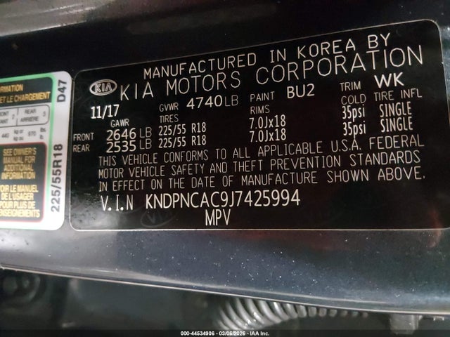 KIA Sportage Ex 2018 KNDPNCAC9J7425994 Image 9
