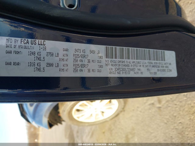 Dodge Journey Sxt 2018 3C4PDCBG9JT234057 Image 9
