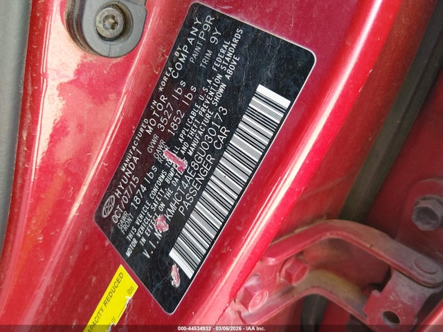 KMHCT4AE8GU030173 Hyundai ACCENT SE