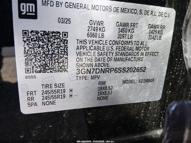 Chevrolet Equinox Ev Lt 2 2025 3GN7DNRP6SS202652 Image 9
