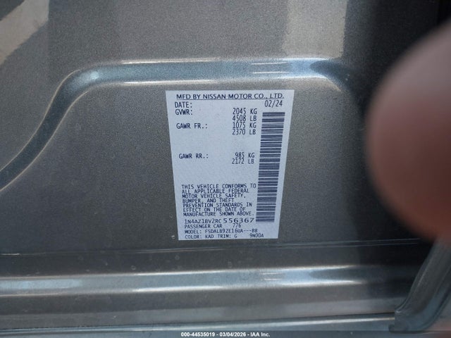 2024 NISSAN LEAF 1N4AZ1BV2RC556367 Photo 8