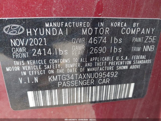 2022 GENESIS G70 KMTG34TAXNU095492 Photo 8