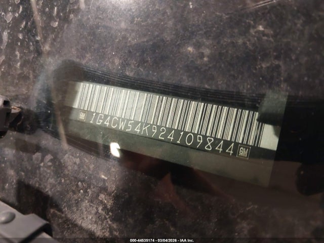 44535174 :رقم المزاد ، 1G4CW54K924109844 vin ، 2002 Buick Park Avenue مزاد بيع