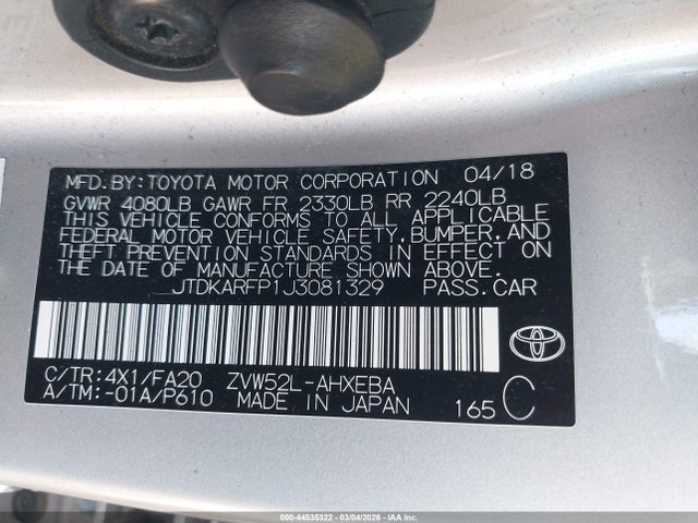Toyota Prius Prime Plus 2018 JTDKARFP1J3081329 Image 9