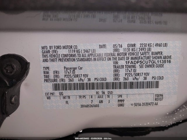 2016 FORD C-MAX ENERGI 1FADP5CU7GL113516 Photo 8