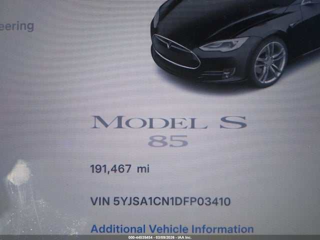 2013 TESLA MODEL S 5YJSA1CN1DFP03410 Photo 6
