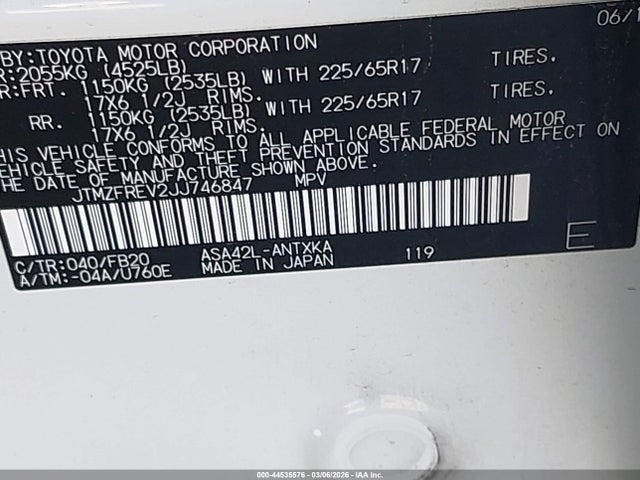 Toyota RAV4 LE 2018 JTMZFREV2JJ746847 Image 9