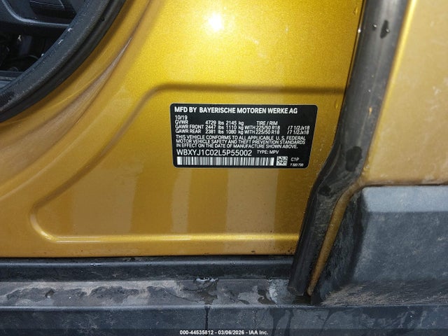 2020 BMW X2 WBXYJ1C02L5P55002 Photo 8