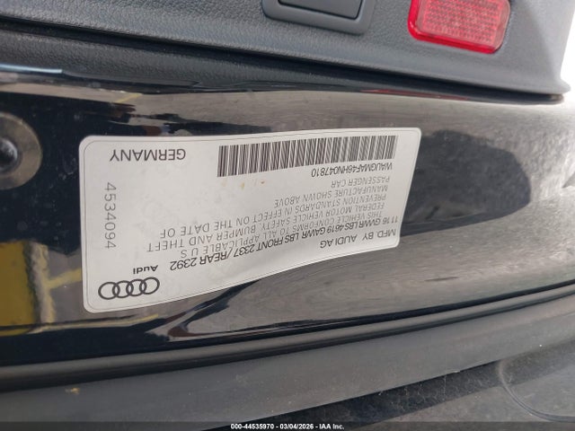 2017 AUDI A4 WAUGMAF46HN047810 Photo 8