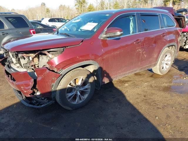 Toyota Highlander Xle V6 2015 5TDJKRFH7FS195455 Image 2