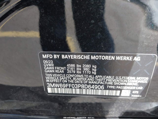 2023 BMW 330I 3MW69FF03P8D64906 Photo 8