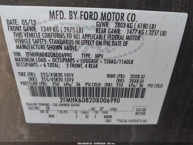 2013 FORD FLEX 2FMHK6D82DBD06990 Photo 8