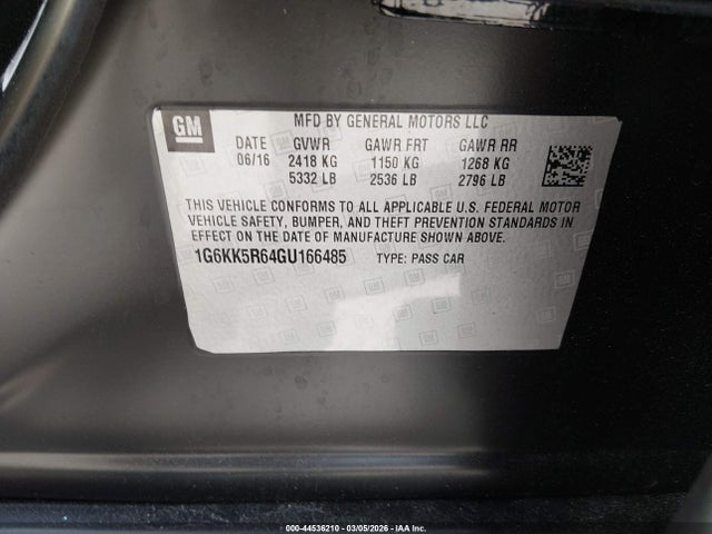 2016 CADILLAC CT6 1G6KK5R64GU166485 Photo 8