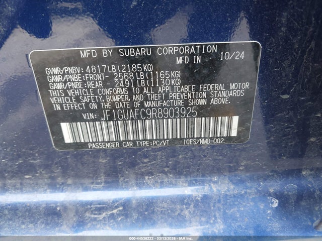 JF1GUAFC9R8903925 Subaru Impreza Sport 5-door