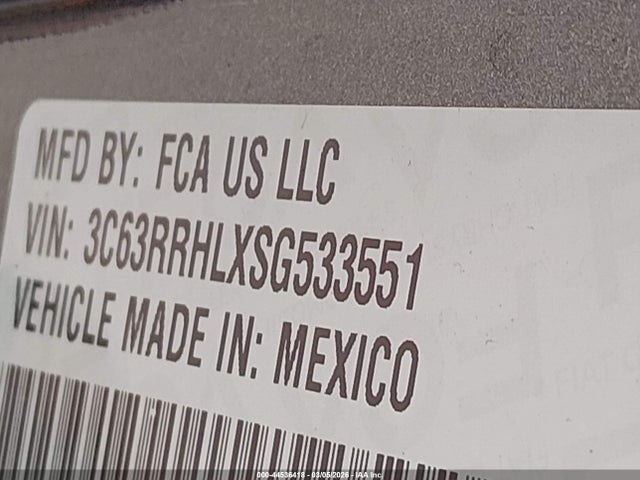 3C63RRHLXSG533551 RAM 3500 Big Horn 4x4 8&#039; Box