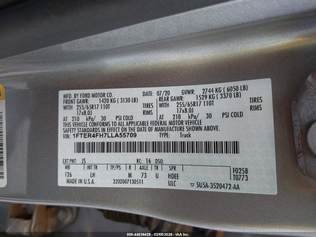 2020 FORD RANGER 1FTER4FH7LLA55709 Photo 8