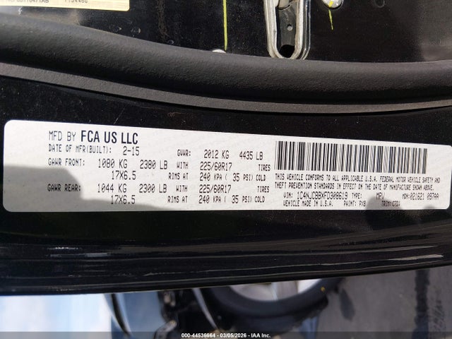 2015 JEEP COMPASS 1C4NJCBBXFD308619 Photo 8