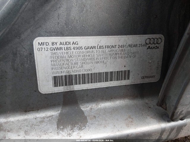 2013 AUDI A4 WAUFFAFL5DN013090 Photo 8