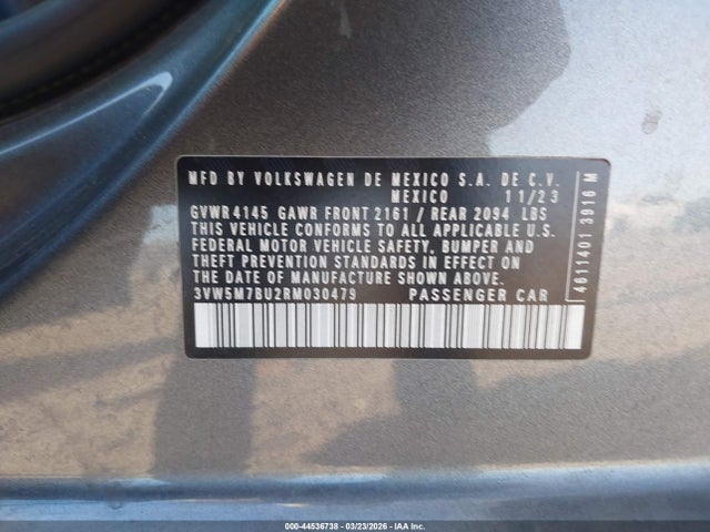 Volkswagen Jetta 1.5t S 2024 3VW5M7BU2RM030479 Image 9