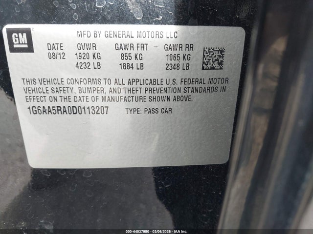 2013 CADILLAC ATS 1G6AA5RA0D0113207 Photo 8
