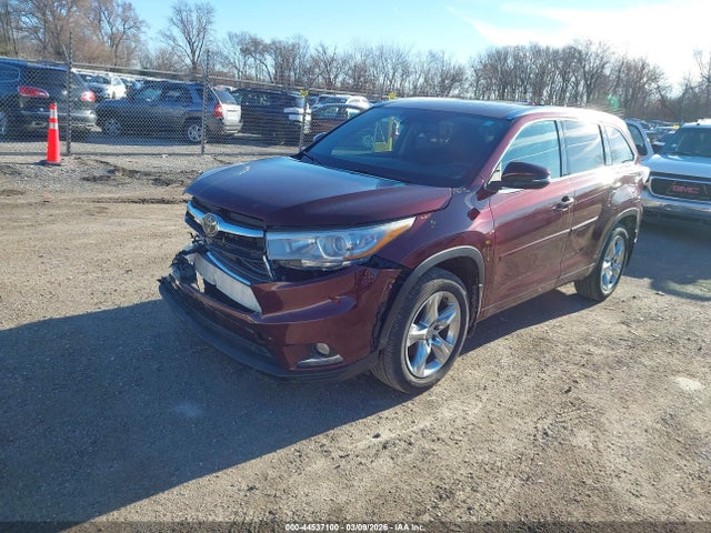 Toyota Highlander Limited V6 2015 5TDDKRFH2FS093042 Image 2