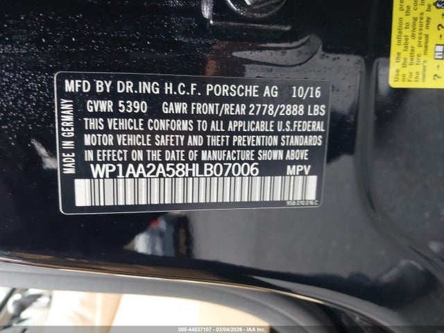 2017 PORSCHE MACAN WP1AA2A58HLB07006 Photo 8
