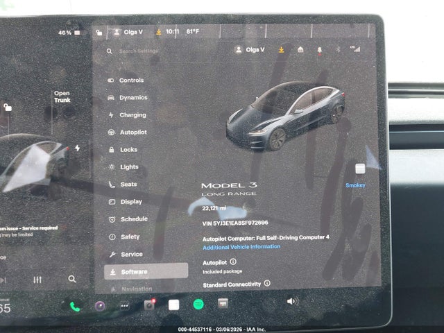 2025 TESLA MODEL 3 5YJ3E1EA8SF972696 Photo 6