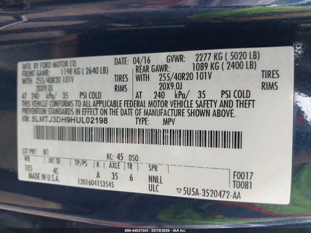 2017 LINCOLN MKC 5LMTJ3DH9HUL02198 Photo 8