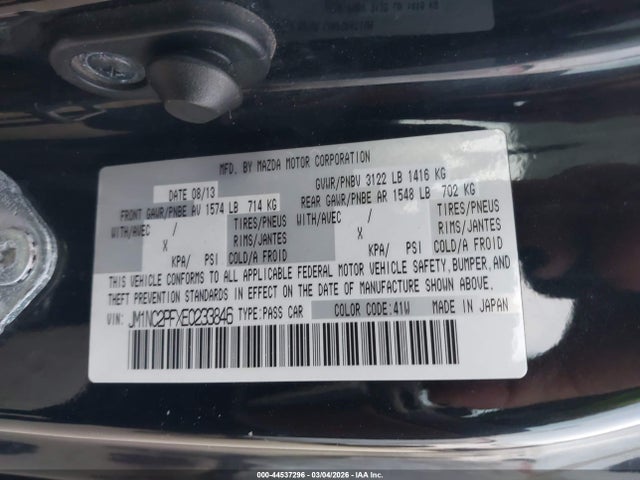 2014 MAZDA MX-5 MIATA JM1NC2PFXE0233846 Photo 8