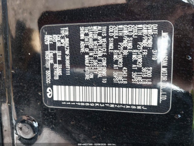 Продажа на аукционе авто 2019 Infiniti Qx80 Luxe, vin: JN8AZ2NF3K9687111, номер лота: 44537369