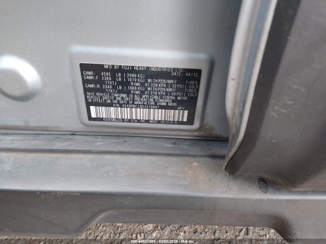 Aukcja sprzedaży 2013 Subaru Outback 2.5i Premium, vin: 4S4BRBCC8D3310607, numer aukcji: 44537490