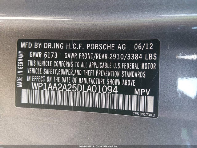 2013 PORSCHE CAYENNE WP1AA2A25DLA01094 Photo 8