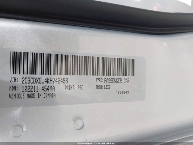 Продаж на аукціоні авто 2019 Dodge Charger Scat Pack Rwd, vin: 2C3CDXGJ4KH742493, номер лоту: 44537648