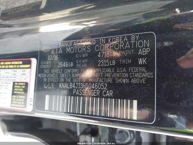 KIA Cadenza Premium 2017 KNALB4J13H5046052 Image 9