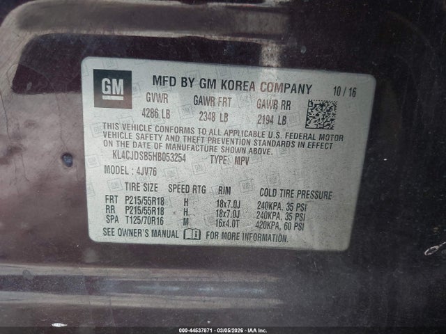 Buick Encore Premium 2017 KL4CJDSB5HB053254 Image 9