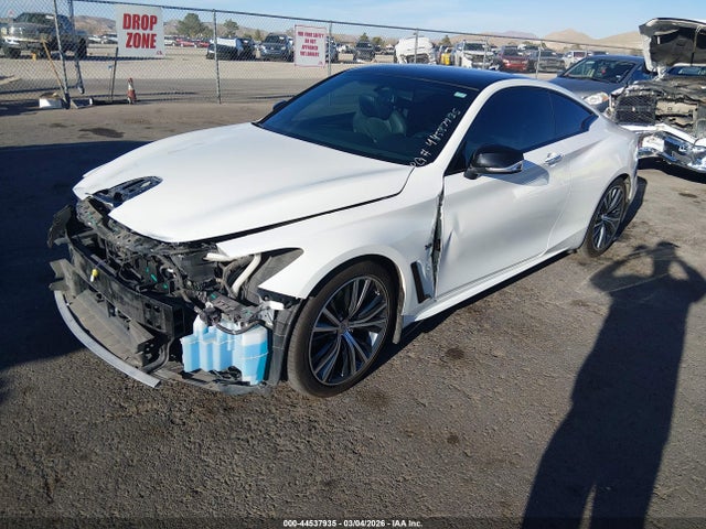 2018 Infiniti Q60 3.0t Luxe მანქანა იყიდება აუქციონზე, vin: JN1EV7EK0JM341485, აუქციონის ნომერი: 44537935