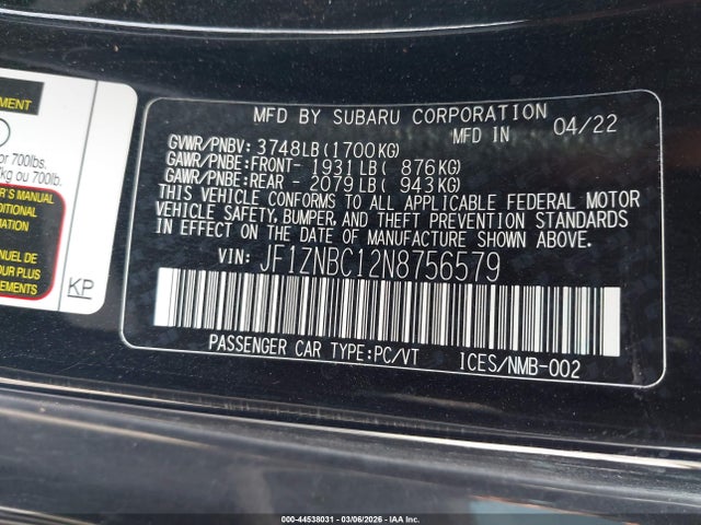 2022 TOYOTA GR86 JF1ZNBC12N8756579 Photo 8