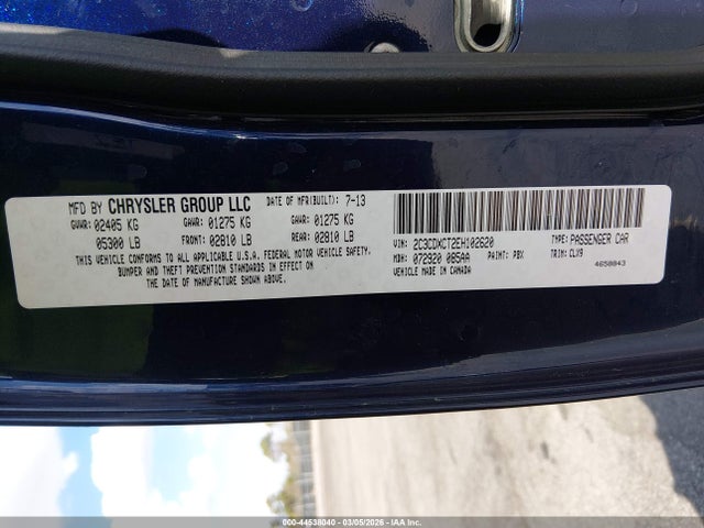 Продажа на аукционе авто 2014 Dodge Charger R/t Max, vin: 2C3CDXCT2EH102620, номер лота: 44538040