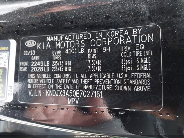 Продажа на аукционе авто 2014 Kia Soul !, vin: KNDJX3A50E7027161, номер лота: 44538190