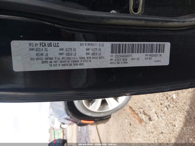 Dodge Charger Sxt 2016 2C3CDXHG4GH203771 Image 9