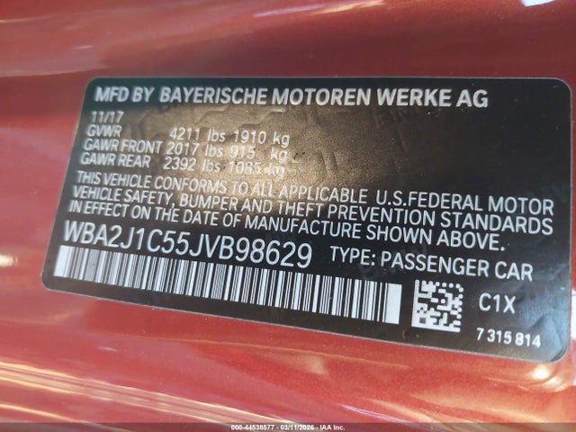 2018 BMW 230I WBA2J1C55JVB98629 Photo 8