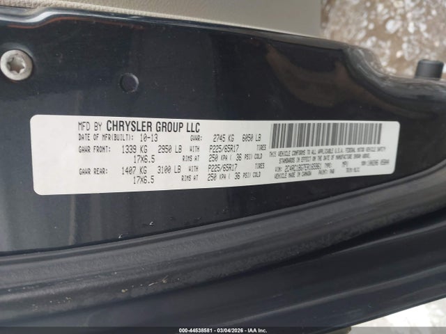 Продажа на аукционе авто 2014 Chrysler Town & Country Touring, vin: 2C4RC1BG7ER165961, номер лота: 44538581