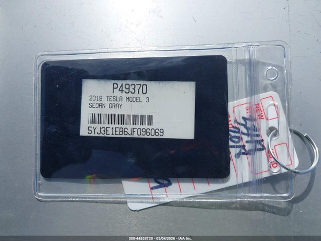 Продаж на аукціоні авто 2018 Tesla Model 3 Long Range/performance, vin: 5YJ3E1EB6JF096069, номер лоту: 44538720