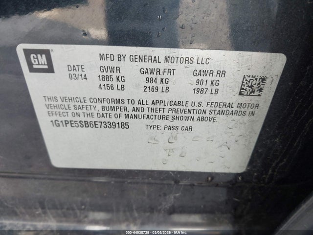 Chevrolet Cruze 2lt Auto 2014 1G1PE5SB6E7339185 Image 9